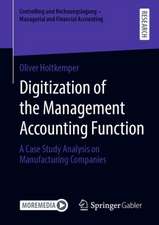 Digitization of the Management Accounting Function