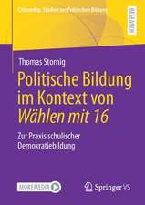 Politische Bildung im Kontext von Wählen mit 16