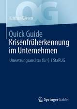 Quick Guide Krisenfrüherkennung im Unternehmen: Umsetzungsansätze für § 1 StaRUG