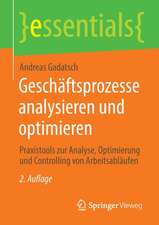 Geschäftsprozesse analysieren und optimieren: Praxistools zur Analyse, Optimierung und Controlling von Arbeitsabläufen