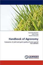 Handbook of Agronomy