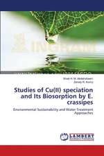 Studies of Cu(II) speciation and Its Biosorption by E. crassipes