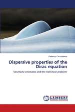 Dispersive properties of the Dirac equation