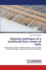 Weaving technique of a traditional door screen of India