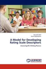 A Model for Developing Rating Scale Descriptors