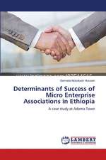 Determinants of Success of Micro Enterprise Associations in Ethiopia