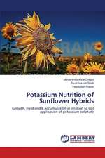 Potassium Nutrition of Sunflower Hybrids