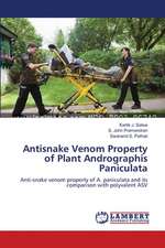 Antisnake Venom Property of Plant Andrographis Paniculata