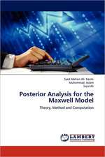 Posterior Analysis for the Maxwell Model