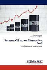 Sesame Oil as an Alternative Fuel