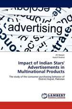 Impact of Indian Stars' Advertisements in Multinational Products