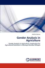 Gender Analysis in Agriculture