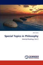 Special Topics in Philosophy