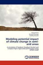 Modeling potential impact of climate change in semi-arid areas