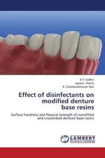 Effect of disinfectants on modified denture base resins