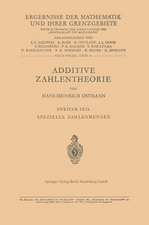 Additive Zahlentheorie