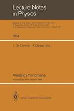 Wetting Phenomena: Proceedings of a Workshop on Wetting Phenomena Held at the University of Mons, Belgium, October 17–19, 1988