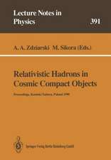 Relativistic Hadrons in Cosmic Compact Objects: Proceedings of a Workshop Held in Koninki/Suhora, Poland 9–11 October 1990