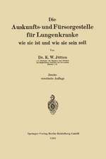 Die Auskunfts- und Fürsorgestelle für Lungenkranke: Wie Sie ist und Wie Sie Sein Soll