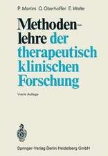 Methodenlehre der therapeutisch-klinischen Forschung