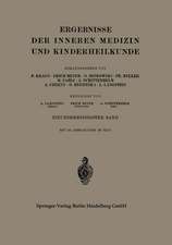 Ergebnisse der Inneren Medizin und Kinderheilkunde