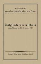 Mitgliederverzeichnis: Abgeschlossen am 30. November 1925