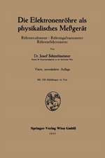 Die Elektronenröhre als physikalisches Meßgerät: Röhrenvoltmeter · Röhrengalvanometer Röhrenelektrometer