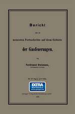 Bericht über die neuesten Fortschritte auf dem Gebiete der Gasfeuerungen