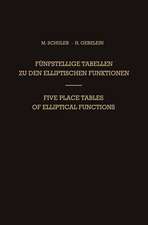 Fünfstellige Tabellen zu den Elliptischen Funktionen / Five Place Tables of Elliptical Functions: Dargestellt Mittels des Jacobischen Parameters q / Based on Jacobi’s Parameter q