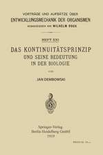 Das Kontinuitätsprinzip und seine Bedeutung in der Biologie