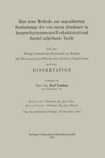Eine neue Methode zur angenäherten Bestimmung der von einem Abnehmer in Anspruch genommenen Werkskilowatt und darauf aufgebaute Tarife: Von der Königl. Technischen Hochschule zu Breslau zur Erlangung der Würde eines Doktor-Ingenieurs genehmigte Dissertation