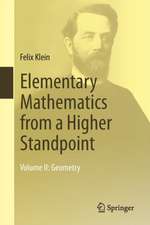 Elementary Mathematics from a Higher Standpoint: Volume II: Geometry