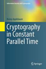 Cryptography in Constant Parallel Time