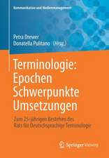 Terminologie : Epochen – Schwerpunkte – Umsetzungen