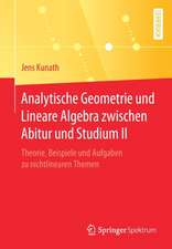 Analytische Geometrie und Lineare Algebra zwischen Abitur und Studium II: Theorie, Beispiele und Aufgaben zu nichtlinearen Themen