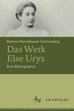 Das Werk Else Urys: Eine Bibliographie