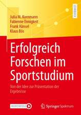 Erfolgreiches Forschen im Sportstudium