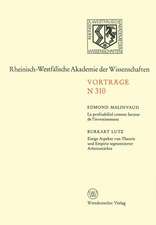 La Profitabilité comme facteur de l’investissement. Einige Aspekte von Theorie und Empirie segmentierter Arbeitsmärkte: 285. Sitzung am 4. Februar 1981 in Düsseldorf