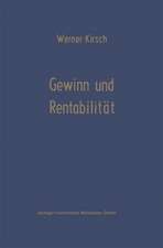 Gewinn und Rentabilität