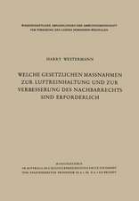 Welche gesetzlichen Maßnahmen zur Luftreinhaltung und zur Verbesserung des Nachbarrechts sind erforderlich?