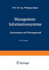 Management-Informationssysteme: Systemanalyse und Führungsprozeß