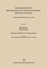 Trocknung von Hanfgarnen. Kreuzspultrocknung: Techn.-Wissenschftl. Büro für die Bastfaserindustrie, Bielefeld