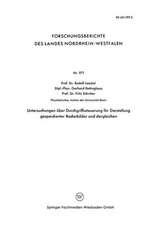 Untersuchungen über Durchgriffssteuerung für Darstellung gespeicherter Radarbilder und dergleichen