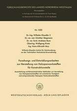 Forschungs- und Entwicklungsarbeiten zur Herstellung von Holzspanwerkstoffen für Konstruktionsteile: Ausarbeitung verfahrenstechnischer Methoden zur Herstellung von Holzspanwerkstoffen mit orientierter Festigkeit und entsprechenden Holzspan-Verbundwerkstoffen