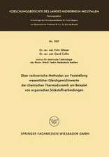 Über rechnerische Methoden zur Feststellung wesentlicher Gleichgewichtswerte der chemischen Thermodynamik am Beispiel von organischen Stickstoffverbindungen