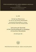 Untersuchung der Querkräfte und der Propulsionsgütegrade von Spaltdüsen mit steuerbarer Sekundärdüse: 80. Mitteilung der VBD