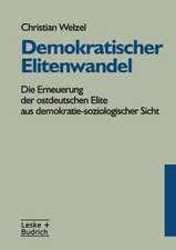 Demokratischer Elitenwandel: Die Erneuerung der ostdeutschen Elite aus demokratie-soziologischer Sicht