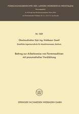 Beitrag zur Arbeitsweise von Formmaschinen mit pneumatischer Verdichtung