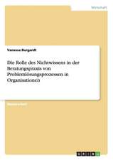 Die Rolle des Nichtwissens in der Beratungspraxis von Problemlösungsprozessen in Organisationen