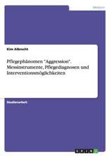 Pflegephänomen "Aggression". Messinstrumente, Pflegediagnosen und Interventionsmöglichkeiten